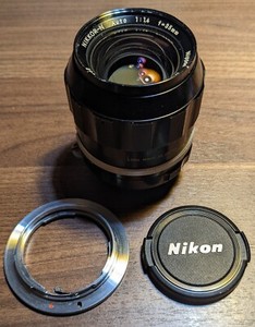 Vintage 1970 Nikkor-N 35mm f1.4  Man Focus Fixed Prime + Canon EF Mount Adaptor