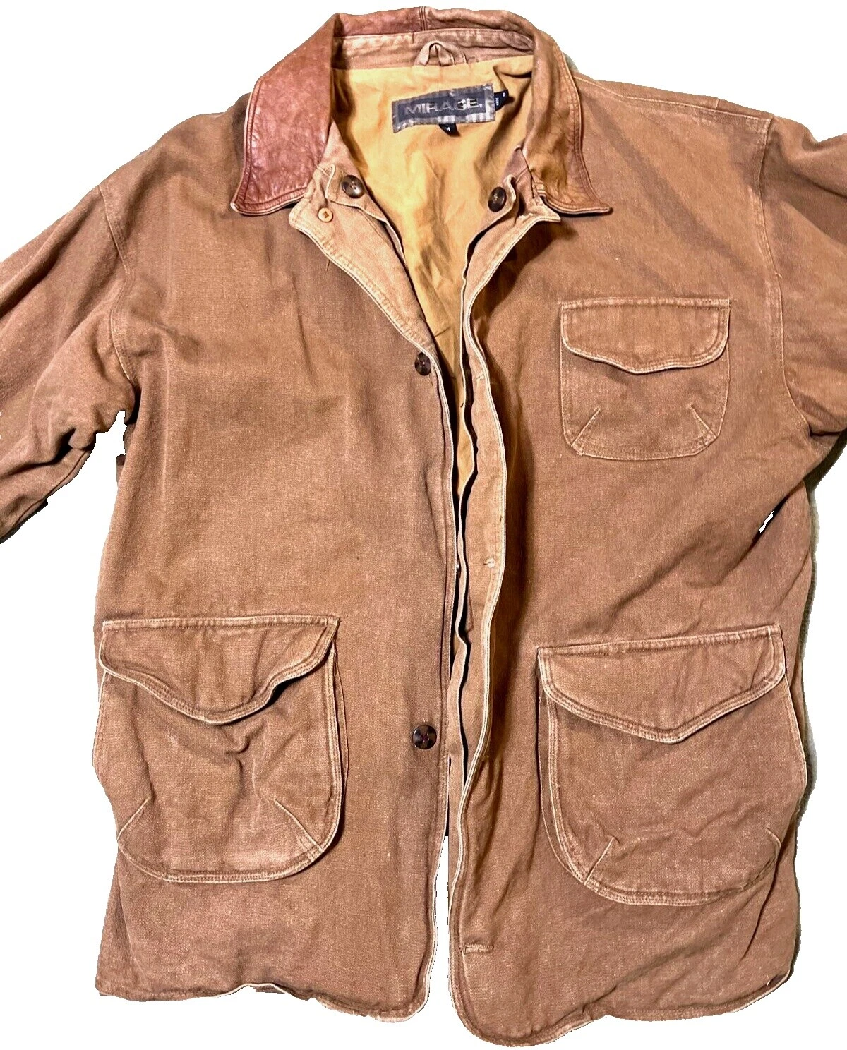 Denim Brown Vintage Outerwear Coats & Jackets for Men