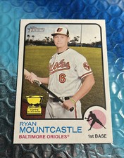 2022 Topps Heritage Baseball Card #551 RYAN MOUNTCASTLE ROOKIE CUP ORIOLES