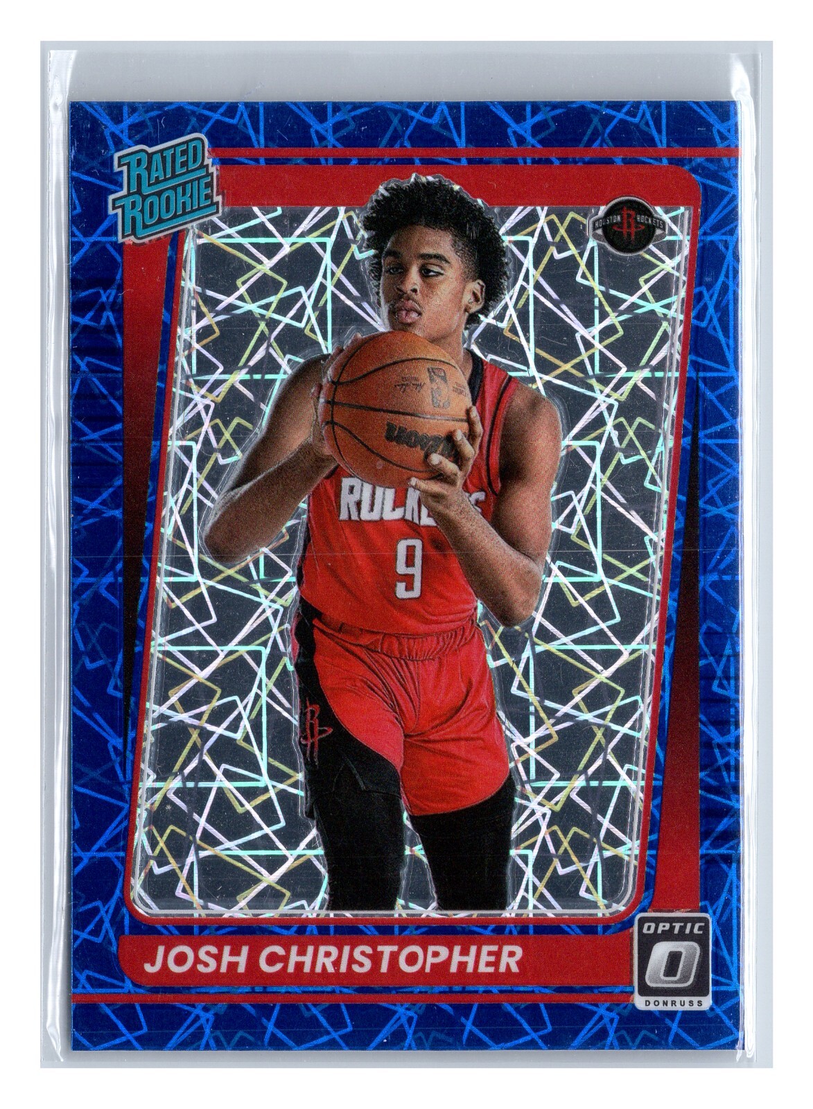 2021-22 Donruss Optic Rated Rookie Josh Christopher #200 Blue Velocity Prizm RC