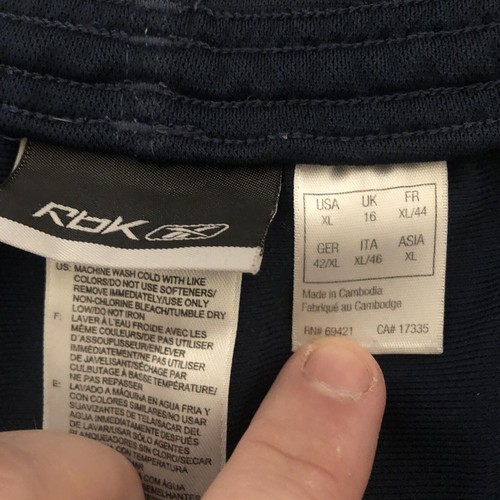 Reebok womens shorts XL navy blue running exercise athleisure workout - Picture 3 of 3