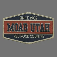 Moab Utah Patch – Red Rock Country UT – Travel Patch Iron On – UT Souvenir Patch