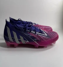 adidas Men 5/Women 6 Predator Edge.1 FG Soccer Cleats Team College Purple H02934