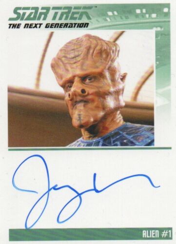 Star Trek TNG Archives & Inscriptions: Jerry Rector as Alien #1 Autograph Card - Picture 1 of 1