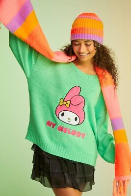 FOREVER 21 X Hello Kitty Friends My Melody Graphic Sweater Size Large NWT 