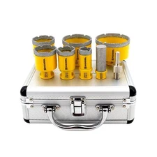 Diamond Drill bits kit with 5/8-11 for Porcelain Tile Ceramic Marble Brick Co...