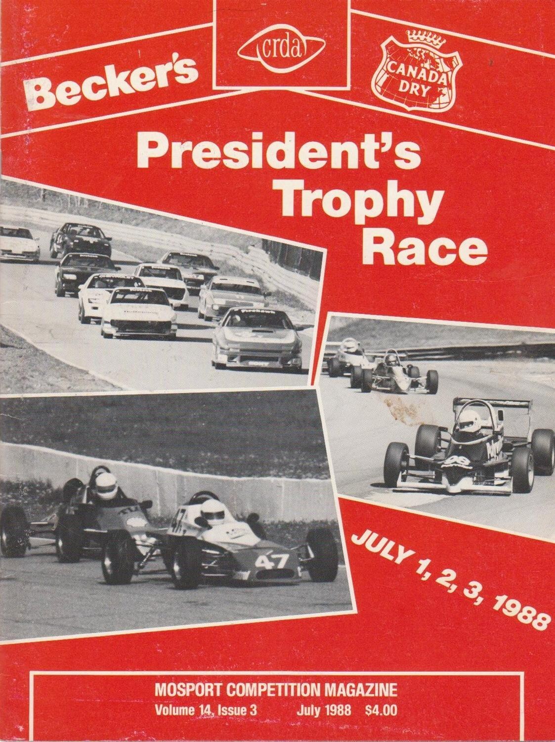 1988-Program CDRA President's Trophy Races-Mosport Park