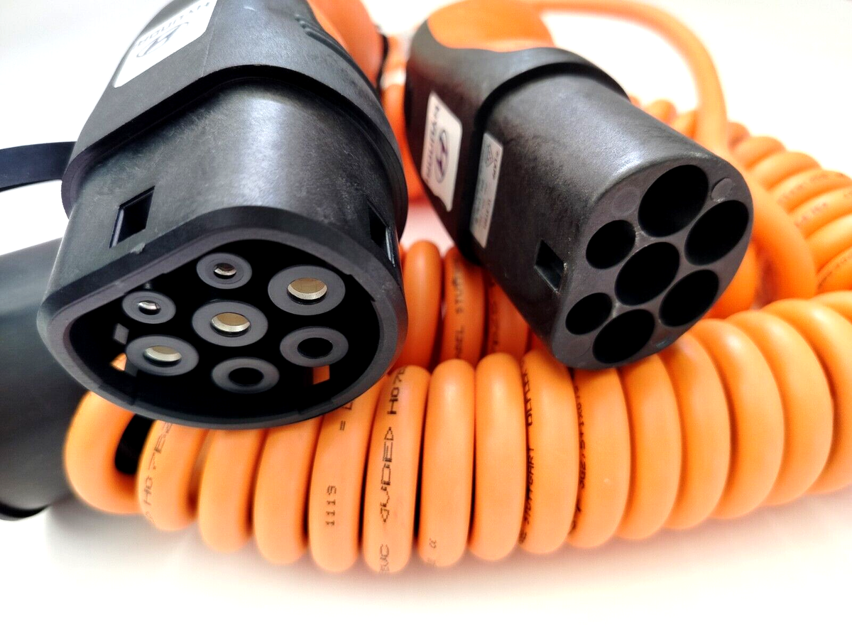 Hyundai EV Charging Cable Spiral Type 2-Type 2 20A OEM Original