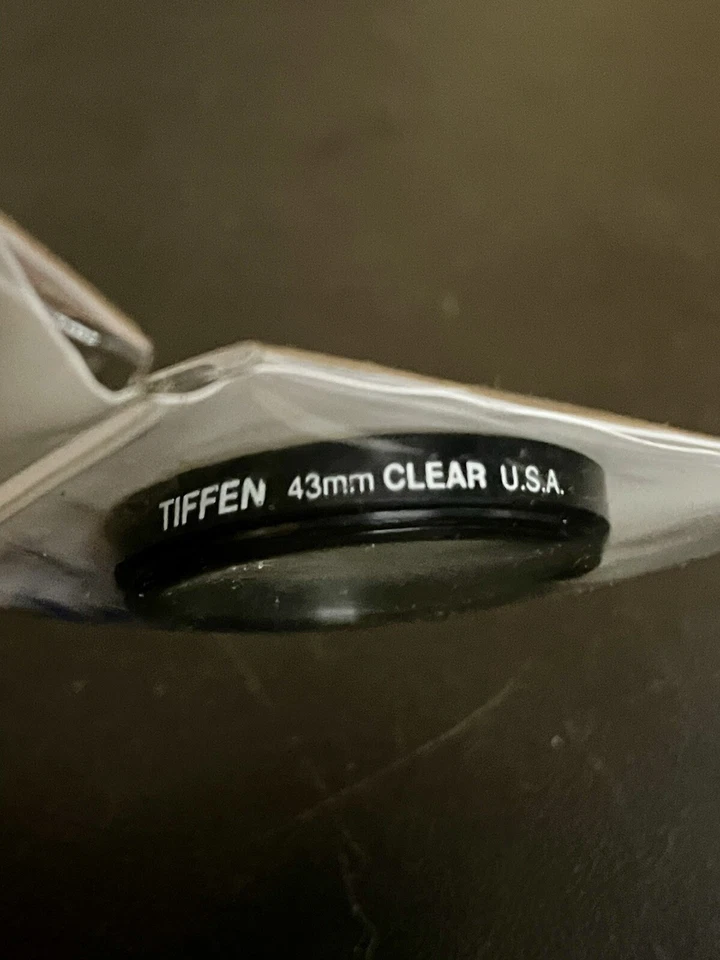 Tiffen 43mm 2pk filter set 1 each of a Clear, ND 0.6 with protective case - Image 2 of 3