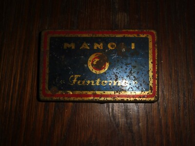 old tin / cigarette box Manoli Fantomo 12x7.5x2cm
