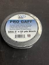 Pro Tapes Pro Gaffer Tape Black 2" x 55 yds. -w