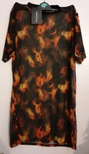 Pretty little Thing fire mesh Dress size 12 New with tags