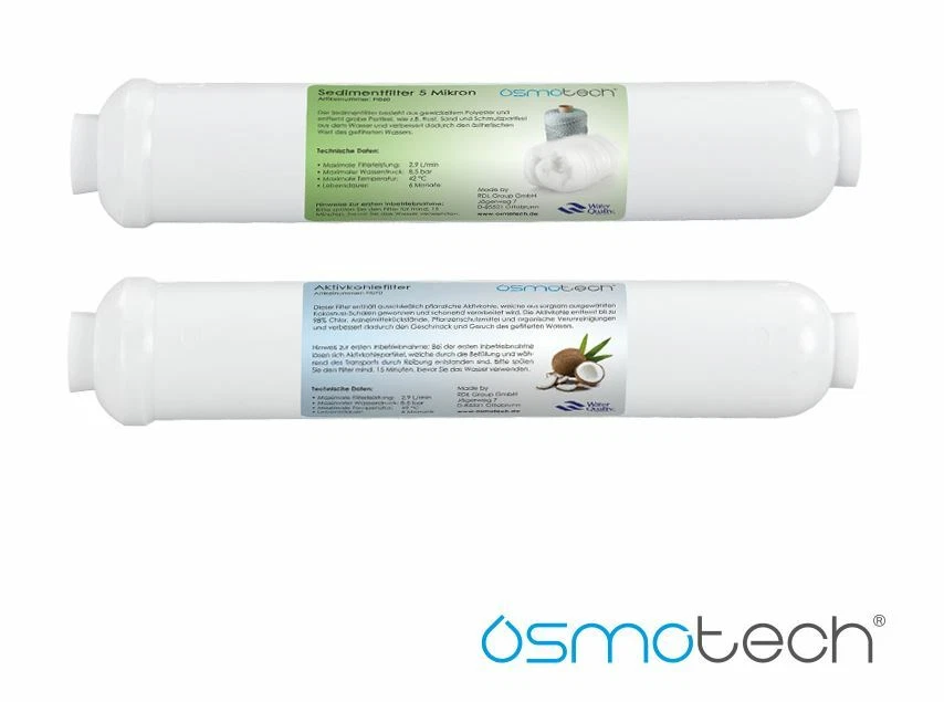 Osmotech Filterset, Umkehrosmose-Wasserfilter für Hobby/Profi für Osmoseanlagen