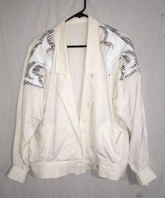 Mesmerize Women's Jacket Size Small Lightweight Off White