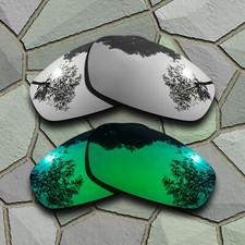 US Silver Jade Green Lenses Replacement For-Oakley Split Jacket Polarized