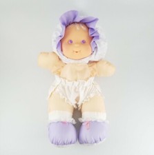 Vintage Fisher Price Puffalump Kids 1991 Diaper Doll Purple Lavender Eyes Rare