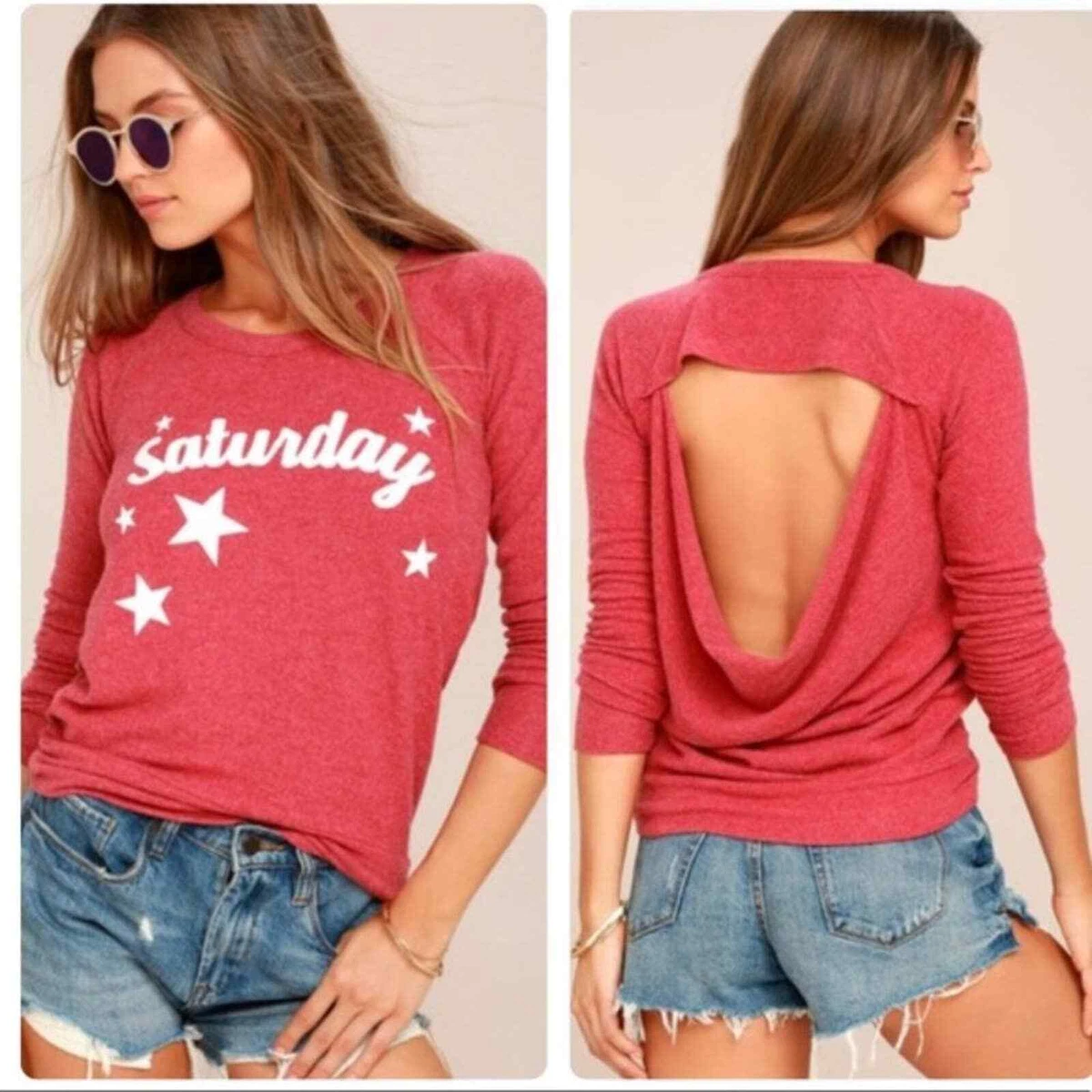Backless sweatshirt hotsell