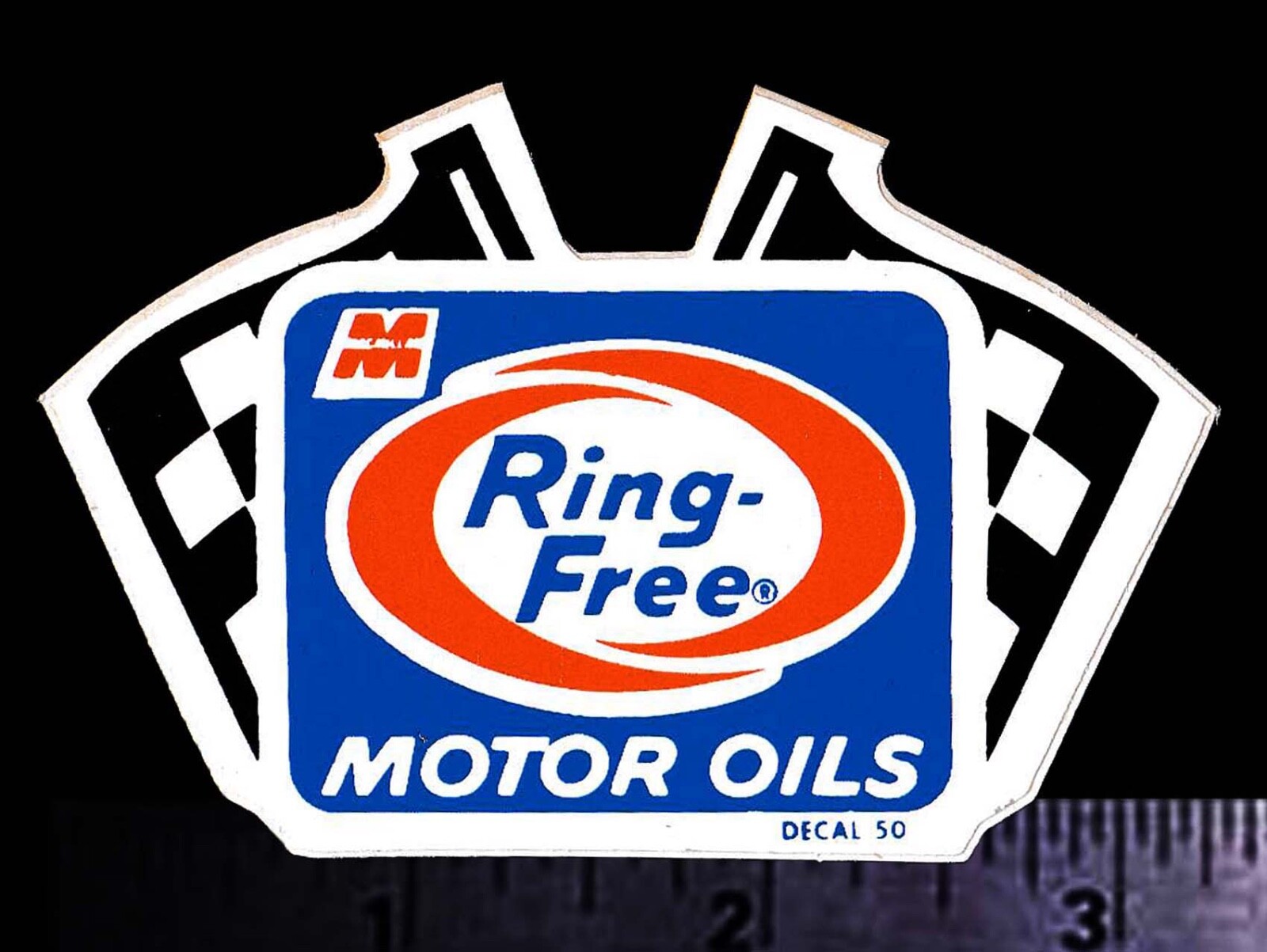 RING FREE Macmillan Motor Oil Original Vintage 60's 70's Racing Decal ...