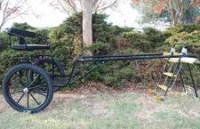 Easy Entry Horse Cart - Cob & FULL Size w/Steel "C" Springs/23" Motorcycle Tires