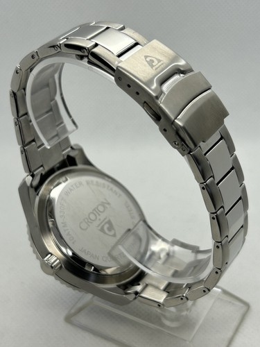 Japan Croton Aquamatic CA301289 WR 10ATM-330FT Blue Dial Black Bezel Watch, 44mm - Picture 6 of 9