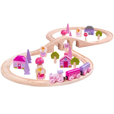 girls wooden train set