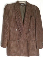 Harve Benard vintage blazer jacket burgundy and taupe sz.4