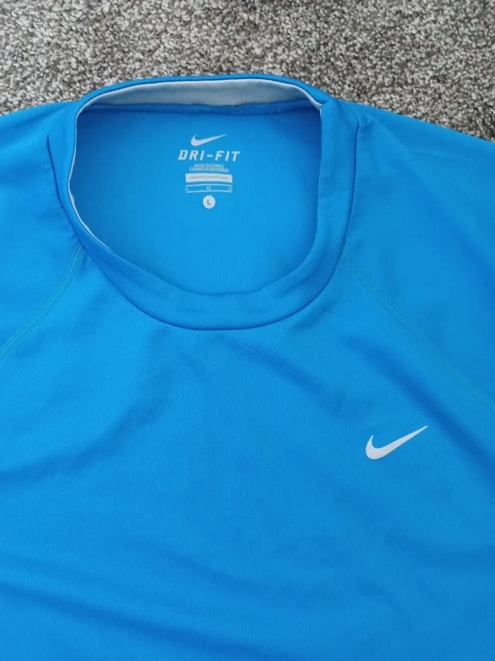 Nike Men's Dri-Fit Large Tee Shirt w/ Gray Accents - Stay Cool Sporting Attire - Image 2 of 4