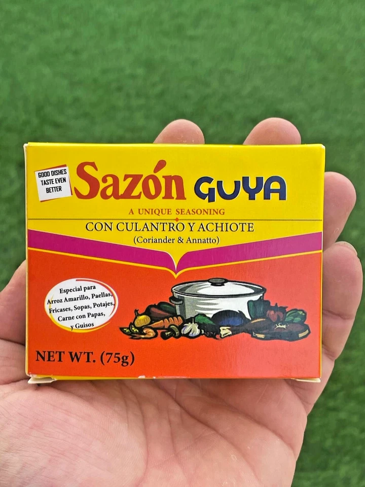 Goya Sazon Con Culantro y Achiote – Pacotes de tempero espanhol 75 g/2,64 oz - Imagem 2 de 4