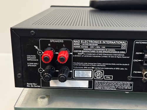 NAD L54 CD-DVD 2.1 kanal AV-Receiver mit fernbedienung - Bild 16 von 18