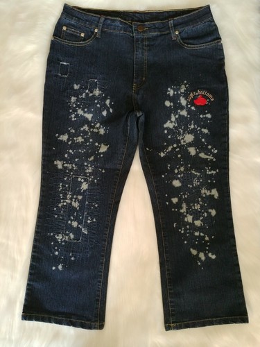 Apple. Bottoms Blue Jean Capris Womens 