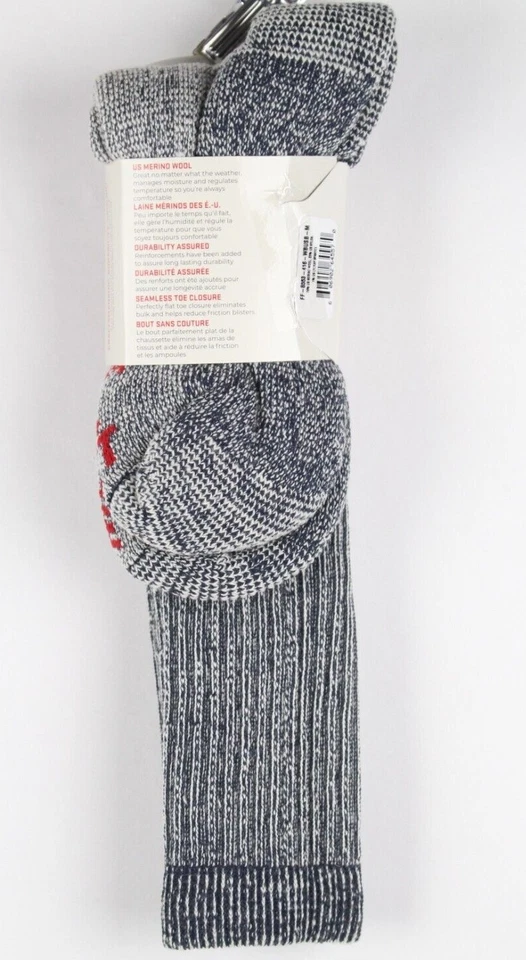 Calcetines para hombre Farm to Feet Cedar Falls Over Calf U.S.A lana merino caza peces azul Foto 2 de 4