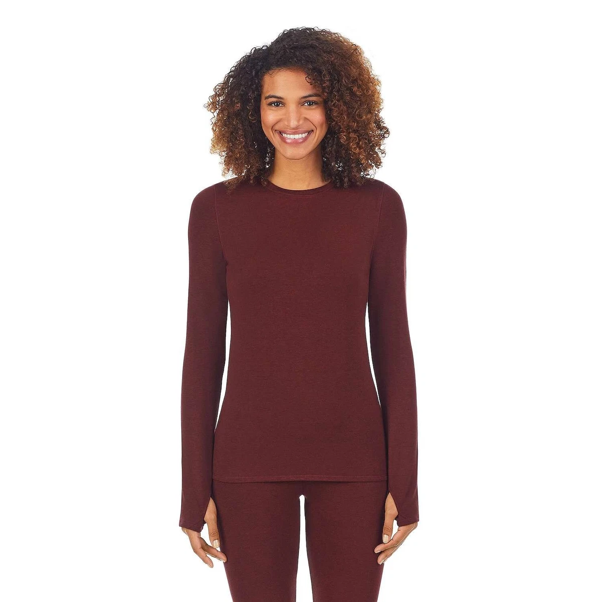 Women's cuddl duds climatesmart crewneck top cheap