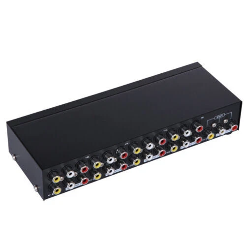 8 Port AV Audio Video RCA 8 Input 1 Output Switch Switcher Selector Splitter Box - Image 4 of 4