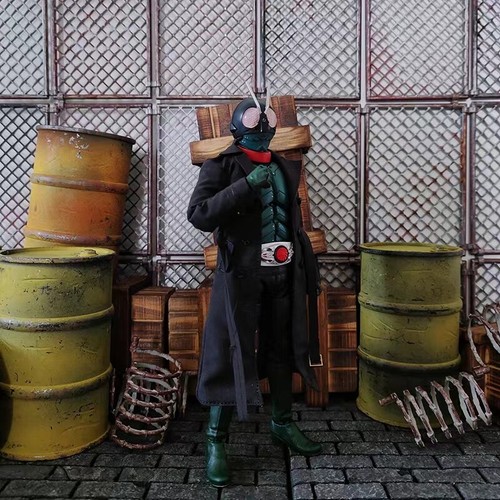 1/12 Black Coat 1:12 coat male 1:12 clothing for 6" SHF Nota Mezco MixMax body - Picture 5 of 7