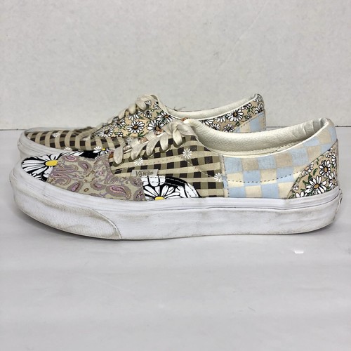floral and checkered vans