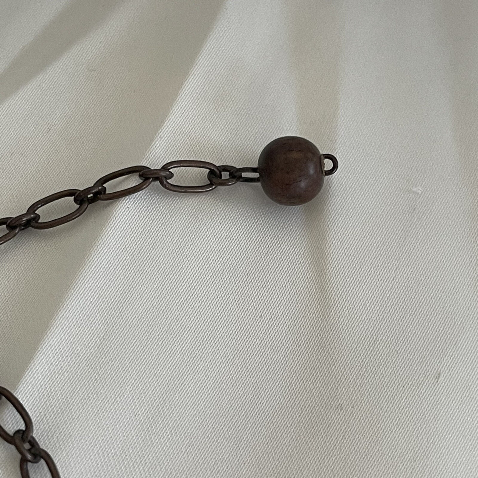 MR BOHO Brown Adjustable Statement 22" Necklace &… - image 4