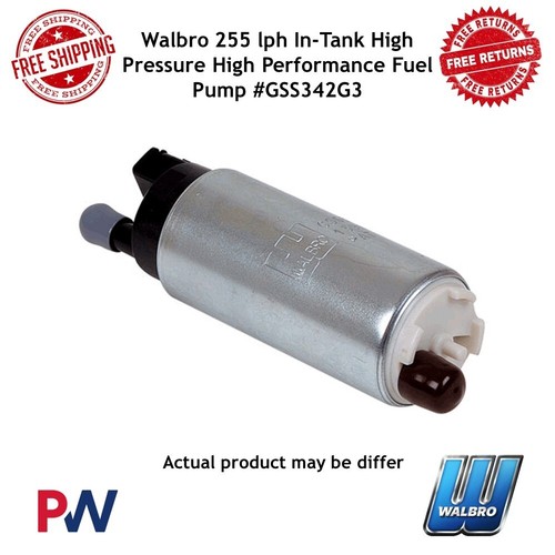 Walbro 255lph, 500hp InTank High Pressure & Performance Fuel Pump 