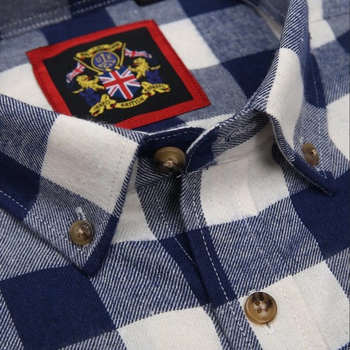 Mens Flannel Shirt Lumberjack Check Tartan,Oxford Casual Brushed Cotton Blend - Picture 21 of 60
