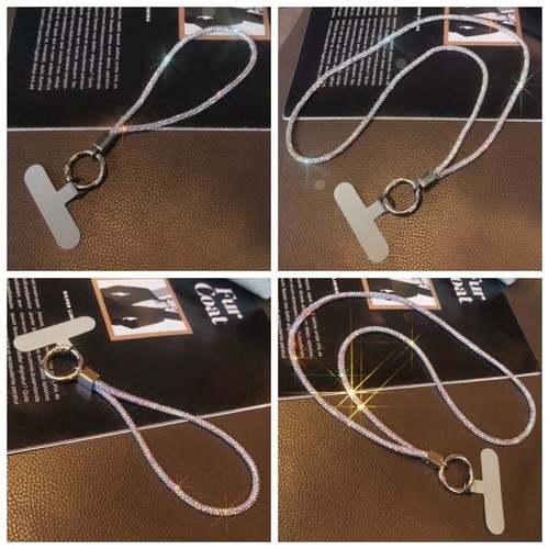 Long Hanging Phone Full Diamond Pendant Mobile Phone Strap Girls New Year Gift - 第 2/18 張圖片