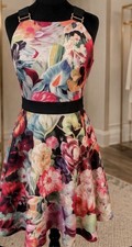Ted Baker London Multicolor Floral Halter Fit...