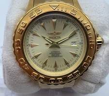 Invicta Pro Diver 46mm Men's Automatic Wristwatch # 2306 Gold-Tone 24 JEWELS