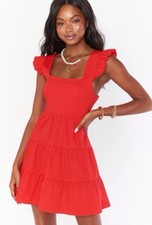 Show Me Your Mumu Lovely Dress Halter Mini Dress Open Back Size Small