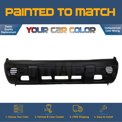 FOR 2008-2009 Chevy Trailblazer No Fogs Front Bumper PREMIUM Painted to Match