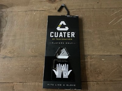 CUATER by Travis Mathew Birdie Finger Golf Glove White Gray Mens Small LF 4MT075