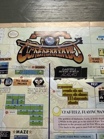 Magic of Scheherazade CUL-AS-US NES Nintendo Insert Poster / Map Only