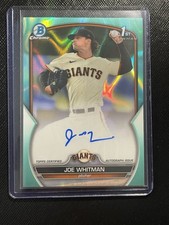2023 Bowman Draft Chrome Prospect Aqua Lava Refractor /199 Joe Whitman Auto