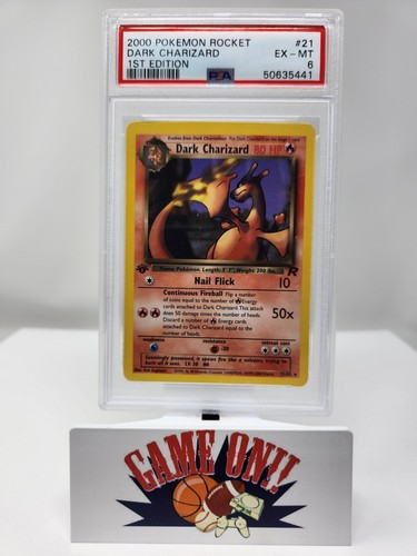 Dark Charizard (1st Edition) graded PSA 6 for sale on eBay