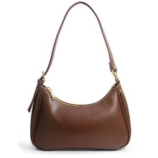 Women's Crescent Shoulder Bag Vegan Leather Chain Cross body bag Convertible ...