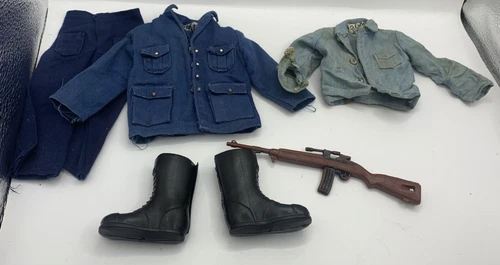 Vintage Hasbro GI Joe Action Pilot 1964 Air Police Clothes Outfit Worn Shirt