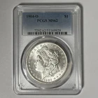 1904-O Morgan Silver Dollar Graded by PCGS MS62